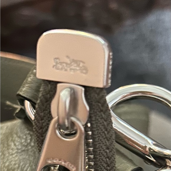 Coach Olive Green Leather Hobo Shoulder Bag - Picture 4 of 5